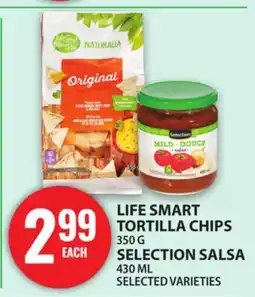 Food Basics LIFE SMART TORTILLA CHIPS OR SELECTION SALSA offer