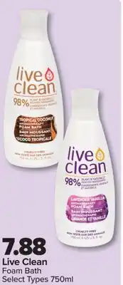 PharmaChoice Live Clean Foam Bath offer