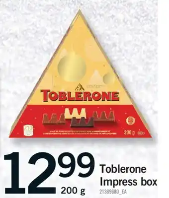 Fortinos TOBLERONE IMPRESS BOX, 200 g offer