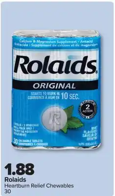 PharmaChoice Rolaids Heartburn Relief Chewables offer