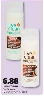 PharmaChoice Live Clean Body Wash offer
