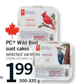 Fortinos PC WILD BIRD SUET CAKES, 300-320 G offer