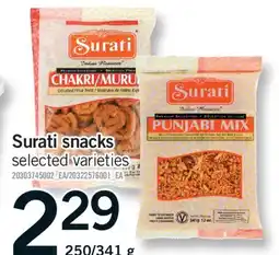 Fortinos SURATI SNACKS, 250/341 g offer