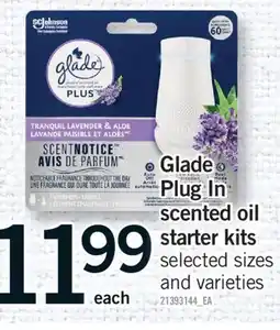 Fortinos GLADE PLUG IN SCENTED OIL STARTER KITS offer
