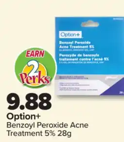 PharmaChoice Option+ Benzoyl Peroxide Acne Treatment offer