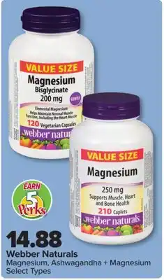 PharmaChoice Webber Naturals Magnesium, Ashwagandha + Magnesium offer