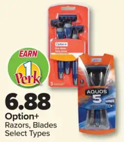 PharmaChoice Option+ Razors, Blades offer