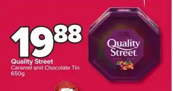 PharmaChoice Quality Street Caramel and Chocolate Tin offer