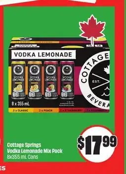 Chalo FreshCo Cottage Springs Vodka Lemonade Mix Pack 8x355 mL Cans offer