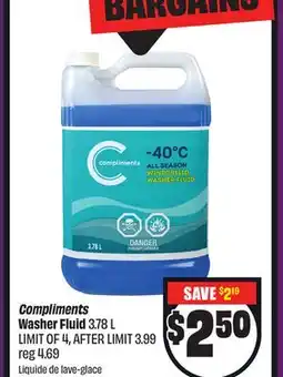 Chalo FreshCo Compliments Washer Fluid 3.78 L offer