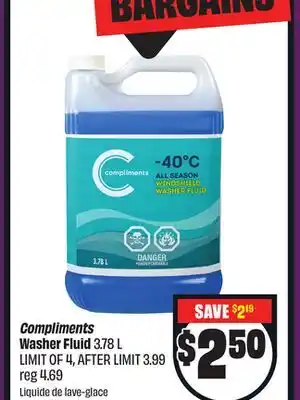 Chalo FreshCo Compliments Washer Fluid 3.78 L offer