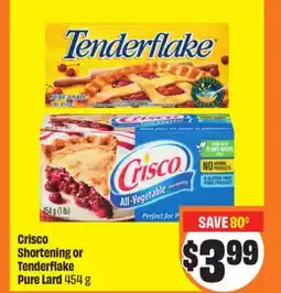 Chalo FreshCo Crisco Shortening or Tenderflake Pure Lard 454 g offer