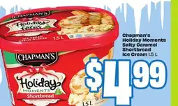 Chalo FreshCo Chapman's Holiday Moments Salty Caramel Shortbread Ice Cream 1.5 L offer
