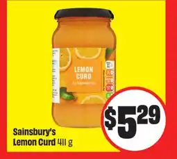 Chalo FreshCo Sainsbury's Lemon Curd 411 g offer