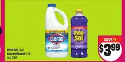Chalo FreshCo Pine-Sol 1.41 L Clorox Bleach 2.4 L offer