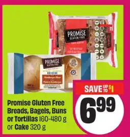 Chalo FreshCo Promise Gluten Free Breads, Bagels, Buns or Tortillas-480 or Cake 160 g 320 g offer