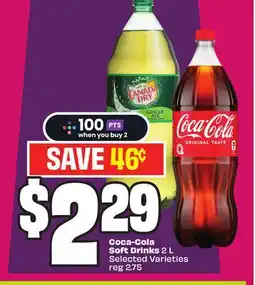 Chalo FreshCo Coca-Cola Soft Drinks 2 L Selected Varieties offer