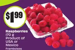 Chalo FreshCo Raspberries 170 g Product of USA or Mexico offer