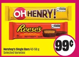 Chalo FreshCo Hershey's Single Bars 43-58 g Selected Varieties offer