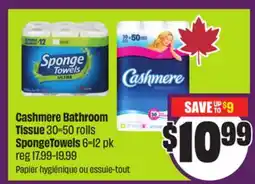 Chalo FreshCo Cashmere Bathroom Tissue 30 = 50 rolls SpongeTowels 6 = 12 pk offer