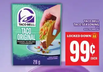 Food Basics TACO BELL TACO SEASONING offer