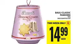 Food Basics BAULI CLASSIC PANDORO offer