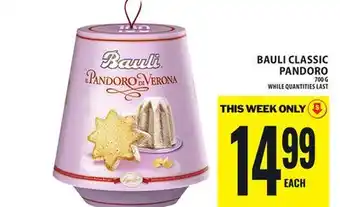 Food Basics BAULI CLASSIC PANDORO offer
