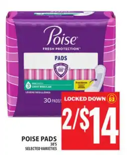 Food Basics POISE PADS offer