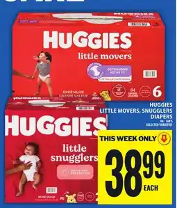 Food Basics HUGGIES LITTLE MOVERS, SNUGGLERS DIAPERS offer