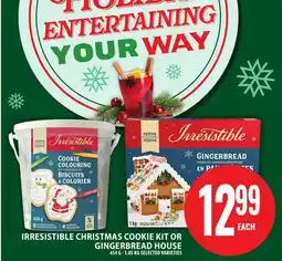 Food Basics IRRESISTIBLE CHRISTMAS COOKIE KIT OR GINGERBREAD HOUSE offer