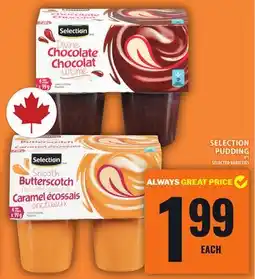 Food Basics SELECTION PUDDING offer