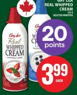 Food Basics GAY LEA REAL WHIPPED CREAM offer