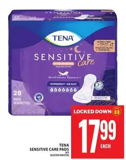 Food Basics TENA SENSITIVE CARE PADS offer