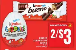 Food Basics KINDER SURPRISE OR BUENO offer