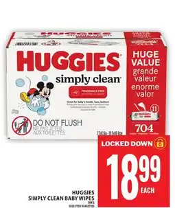 Food Basics HUGGIES SIMPLY CLEAN BABY WIPES offer