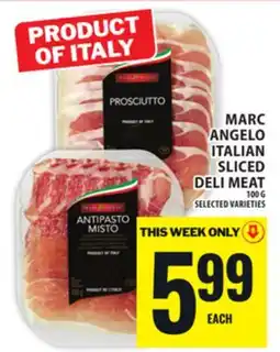 Food Basics MARC ANGELO ITALIAN SLICED DELI MEAT offer