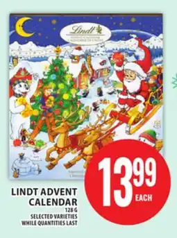 Food Basics LINDT ADVENT CALENDAR offer