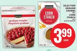 Food Basics SELECTION GRAHAM CRUMBS 400G CORN STARCH 454G offer