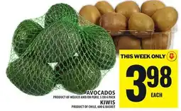 Food Basics AVOCADOS, KIWIS offer