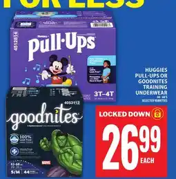 Food Basics HUGGIES PULL-UPS OR GOODNITES TRAINING UNDERWEAR offer