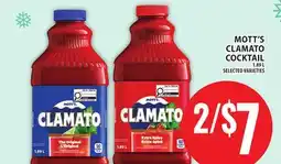 Food Basics MOTT'S CLAMATO COCKTAIL offer