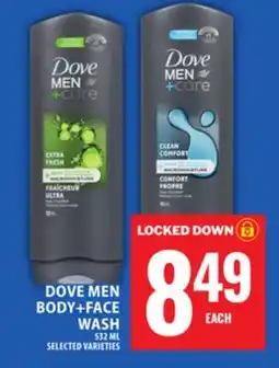 Food Basics DOVE MEN BODY+FACE WASH offer