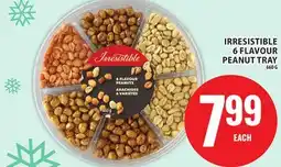 Food Basics IRRESISTIBLE 6 FLAVOUR PEANUT TRAY offer