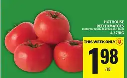 Food Basics HOTHOUSE RED TOMATOES offer