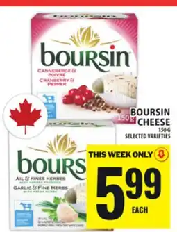 Food Basics BOURSIN CHEESE offer