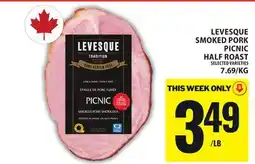 Food Basics LEVESQUE SMOKED PORK PICNIC HALF ROAST offer