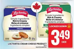 Food Basics LACTANTIA CREAM CHEESE PRODUCT offer