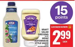 Food Basics KRAFT SALAD DRESSING HEINZ MAYONNAISE STYLE SAUCE offer