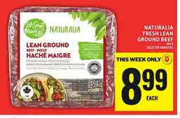 Food Basics NATURALIA FRESH LEAN GROUND BEEF offer