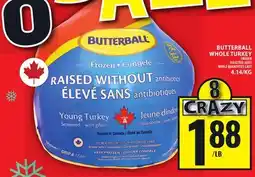 Food Basics BUTTERBALL WHOLE TURKEY offer